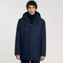 Parka Con Zip E Cappuccio