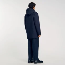 Parka Con Zip E Cappuccio