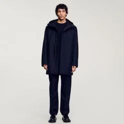Parka In Lana Con Cappuccio