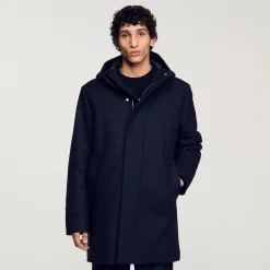 Parka In Lana Con Cappuccio