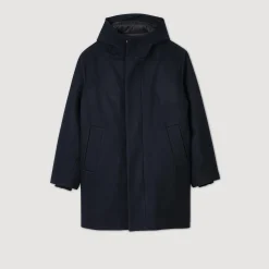 Parka In Lana Con Cappuccio