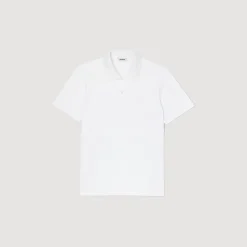 Polo Con Fiore In Cotone
