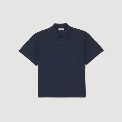 Polo Con Fiore In Cotone