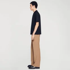 Polo In Maglia Con Colletto Con Zip