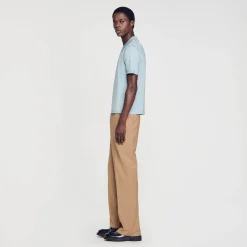 Polo In Maglia Con Colletto Con Zip