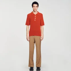 Polo In Maglia Tipo Bouclé