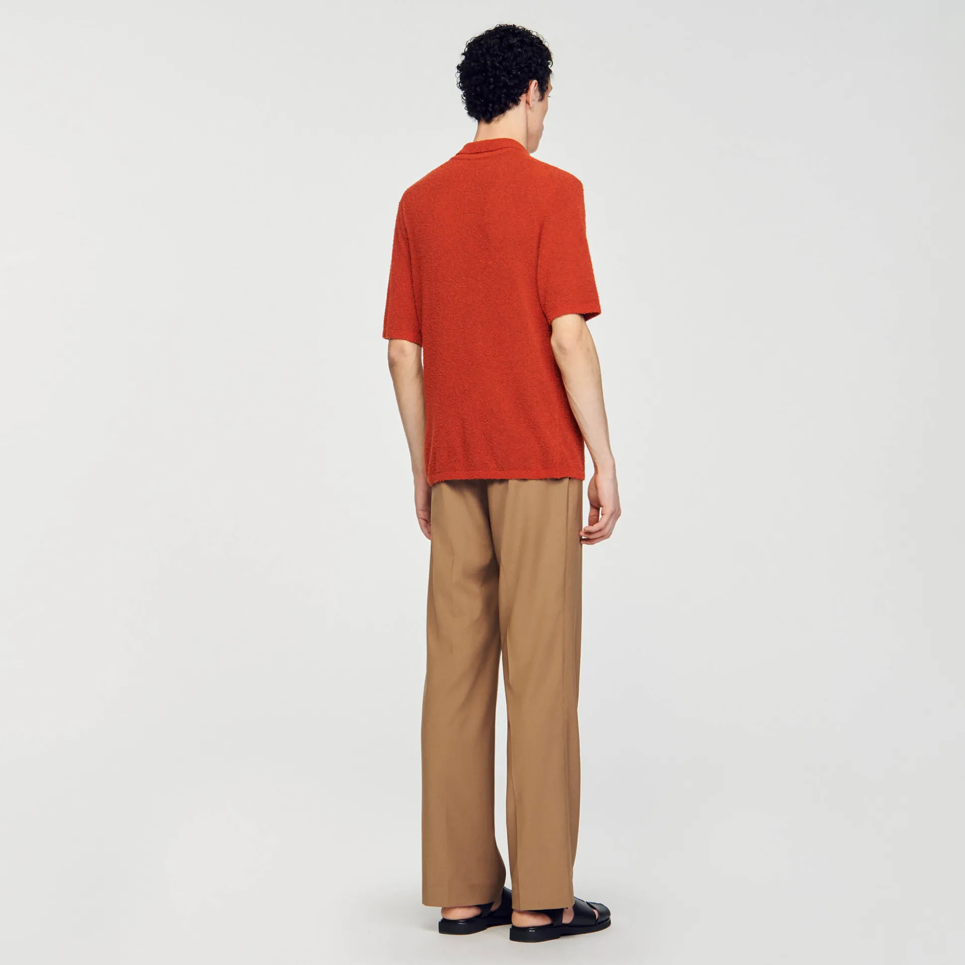 Polo In Maglia Tipo Bouclé