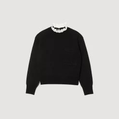 Pullover Collo Alto In Maglia