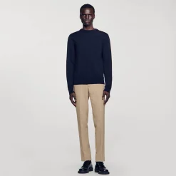Pullover In Maglia Sottile In Lana
