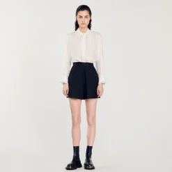 Short A Vita Alta Con Bottoni