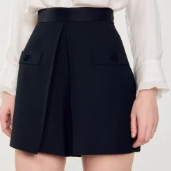 Short A Vita Alta Con Bottoni