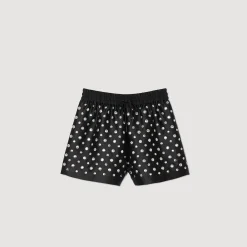 Shorts Con Pallini Decorativi