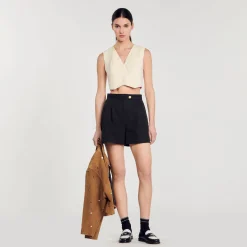 Shorts In Gabardina