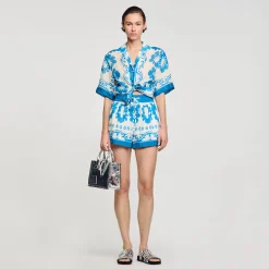 Shorts Larghi Con Stampa