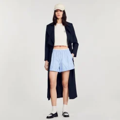 Shorts Larghi In Cotone