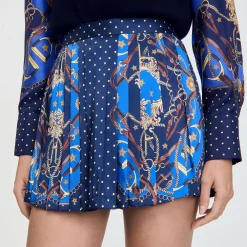 Skorts In Seta Con Stampa
