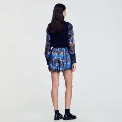 Skorts In Seta Con Stampa