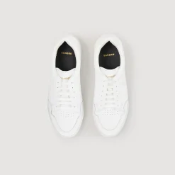 Sneaker In Pelle Goffrata Square Cross
