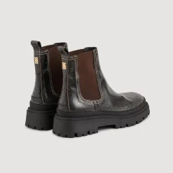 Stivaletti Chelsea In Pelle Crepata
