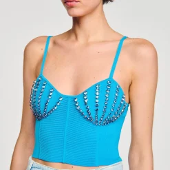 Top Con Conchiglie Di Strass