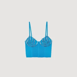 Top Con Conchiglie Di Strass