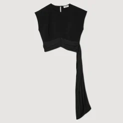 Top Corto Con Falde Asimmetriche