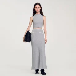 Top Corto In Maglia Senza Maniche