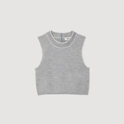 Top Corto In Maglia Senza Maniche