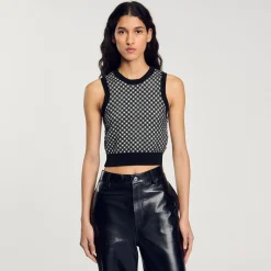 Top In Maglia A Quadri
