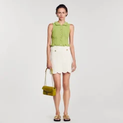 Top In Maglia Senza Maniche
