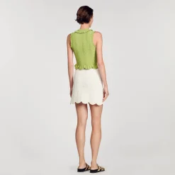 Top In Maglia Senza Maniche