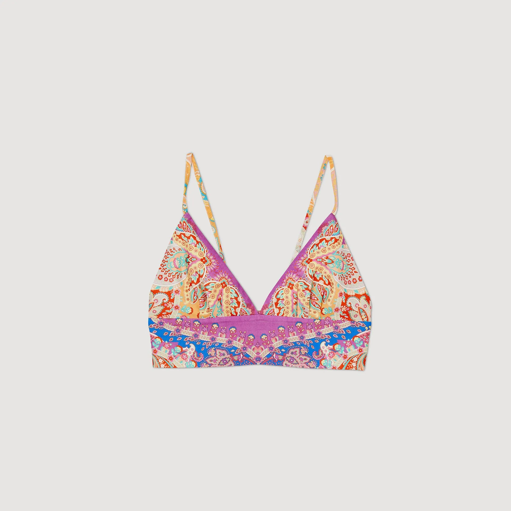 Top Molto Corto Con Stampa