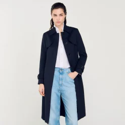 Trench Con Inserto Plissettato