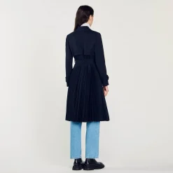 Trench Con Inserto Plissettato