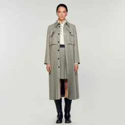 Trench Con Motivo Pied-de-poule