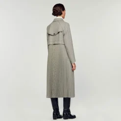 Trench Con Motivo Pied-de-poule