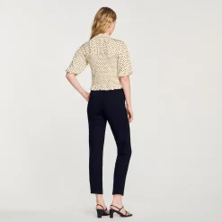 T-shirt A Punto Smock A Pois