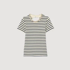 T-shirt A Righe Glitterata