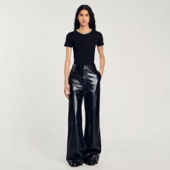 T-shirt Con Passamaneria Glitterata