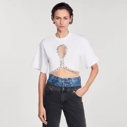 T-shirt Corta Glitterata