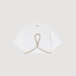 T-shirt Corta Glitterata