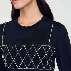 T-shirt Corta Glitterata