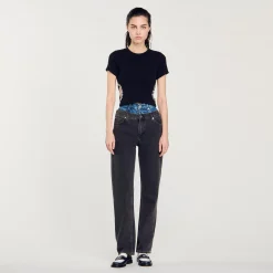 T-shirt Decorata Con Strass