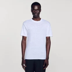 T-shirt In Lino Certificato