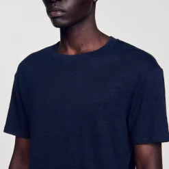 T-shirt In Lino Certificato
