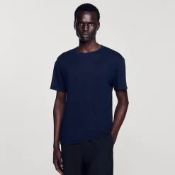 T-shirt In Lino Certificato