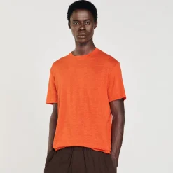 T-shirt In Lino Certificato