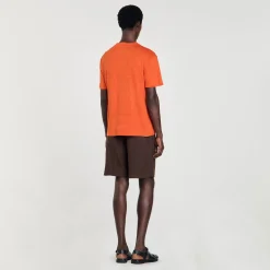 T-shirt In Lino Certificato
