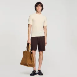 T-shirt In Maglia Bouclé
