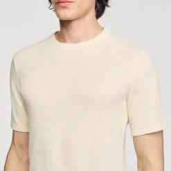 T-shirt In Maglia Bouclé